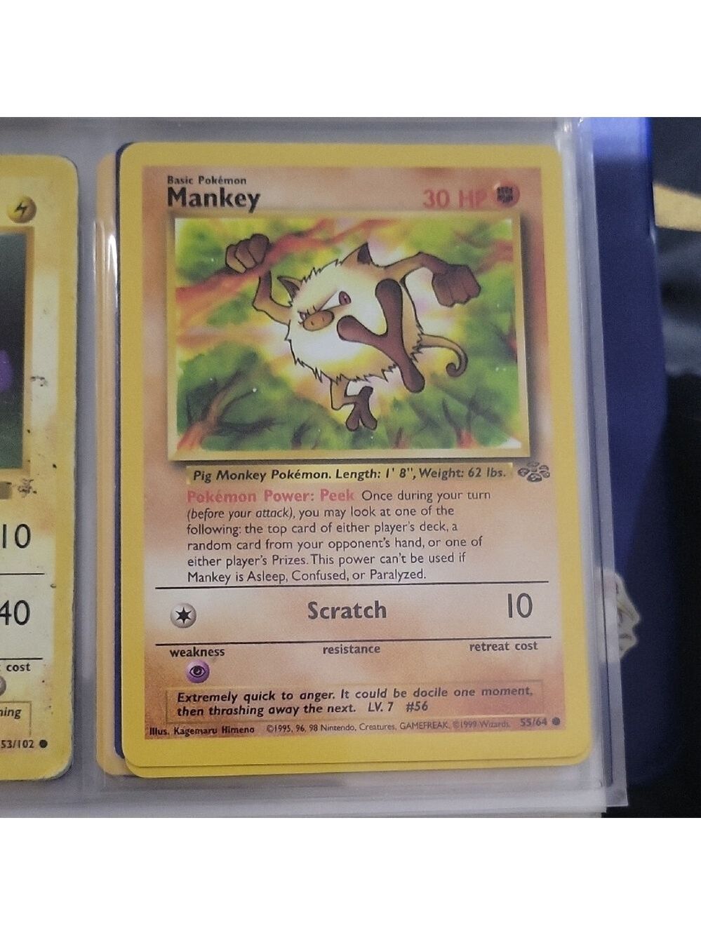 Pokemon Card Mankey